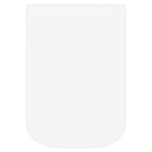 RAK Series 600 Rimless Wall Hung Toilet Pan with Soft Close Toilet Seat Top View From Above