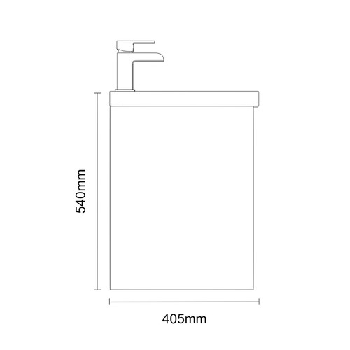 City Gloss Grey 1200mm Wall Mounted 4 Drawer Vanity Unit and Double Ceramic Basin with 1 Tap Hole Dimensions