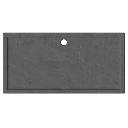 Pearlstone Slate 1800mm x 900mm x 40mm Rectangular Shower Tray and Plinth Top View From Above