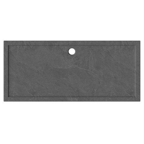 Pearlstone Slate 1800mm x 800mm x 40mm Rectangular Shower Tray and Plinth Top View From Above