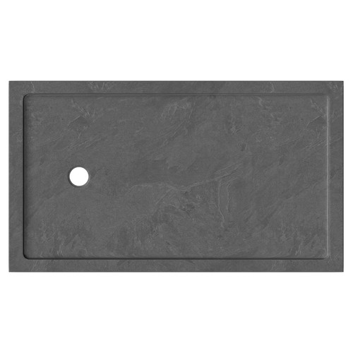 Pearlstone Slate 1700mm x 700mm x 40mm Bath Replacement Shower Tray and Plinth Top View From Above