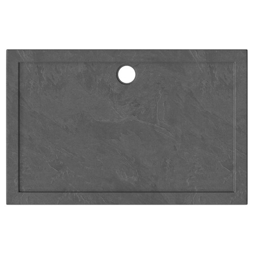 Pearlstone Slate 1400mm x 900mm x 40mm Rectangular Shower Tray and Plinth Top View From Above