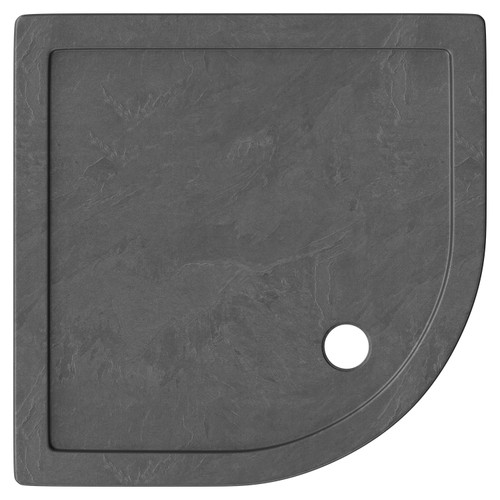 Pearlstone Slate 1000mm x 1000mm x 40mm Quadrant Shower Tray and Plinth Top View From Above