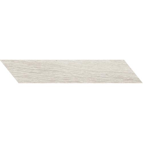 Ancona Chevron White 8cm x 40cm Porcelain Wall and Floor Tile
