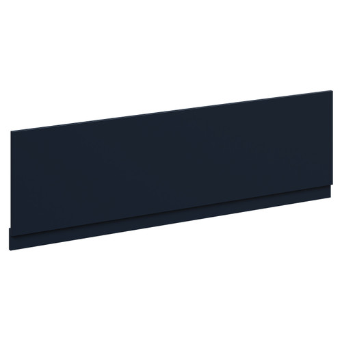 Napoli Deep Blue MDF 1800mm Front Bath Panel with Plinth Left Hand View