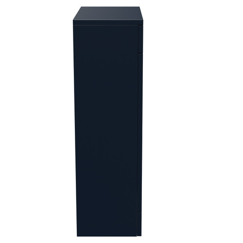 Napoli Deep Blue 500mm Toilet Unit Side View