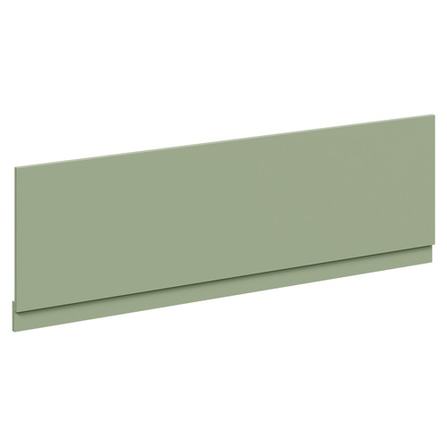 Napoli Olive Green MDF 1700mm Front Bath Panel with Plinth Left Hand View