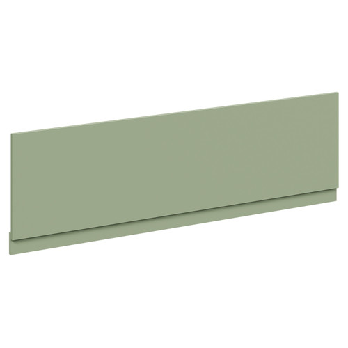 Napoli Olive Green MDF 1800mm Front Bath Panel with Plinth Left Hand View Napoli Olive Green MDF 1800mm Front Bath Panel with Plinth Left Hand View