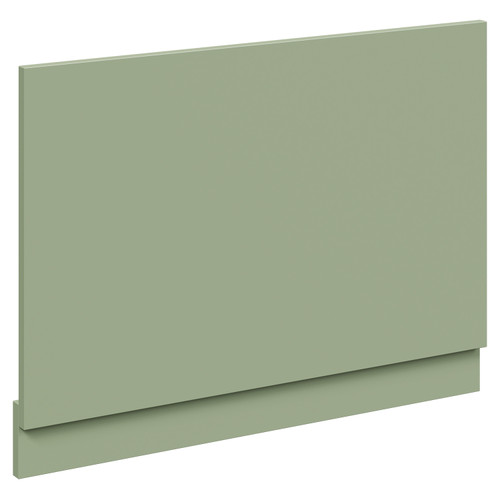 Napoli Olive Green MDF 750mm End Bath Panel with Plinth Left Hand View