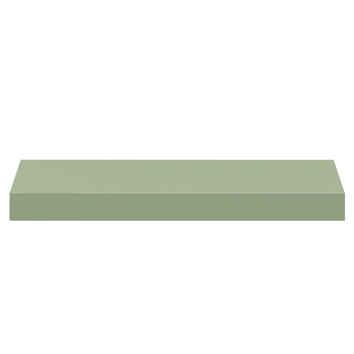 Napoli Olive Green 30cm Floating Bathroom Shelf Front View