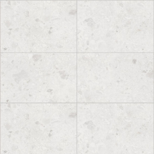 Multipanel Tile Effect White Terrazzo 2400mm x 598mm Hydro-Lock Tongue & Groove Bathroom Wall Panel Main Image