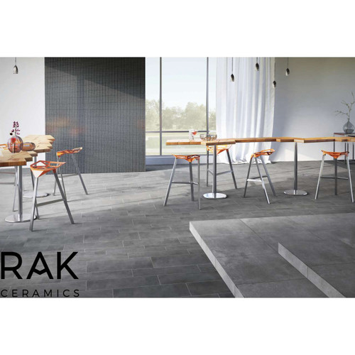 RAK Surface Mid Grey Matt 60cm x 60cm Porcelain Wall and Floor Tile Lifestyle