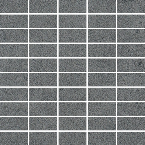 RAK Surface Mid Grey Matt 30cm x 30cm Sheet 2.7cm x 5.8cm Bricks Porcelain Mosaic Tile - AM-GZSUR-MG.RT3/6