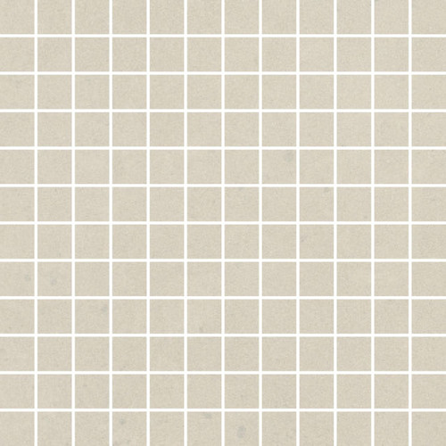 RAK Surface Off White Matt 30cm x 30cm Sheet 2.3cm x 2.3cm Squares Porcelain Mosaic Tile - AM-GZSUR-OW.RT/2H