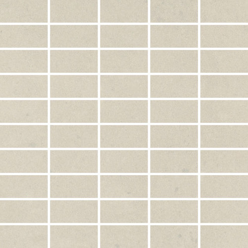 RAK Surface Off White Matt 30cm x 30cm Sheet 2.7cm x 5.8cm Bricks Porcelain Mosaic Tile - AM-GZSUR-OW.RT3/6