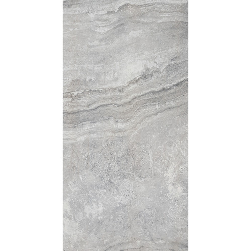 RAK Tech-Marble Silver Travertino Polished 60cm x 120cm Porcelain Wall and Floor Tile - A12GTCMB-SRT.X0X5P - Product View