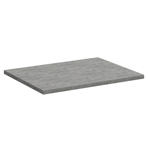 Metex Steel  600mm x 460mm x 20mm Laminate Worktop Left Hand View