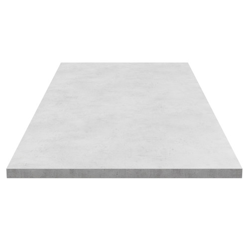 Light Grey Chicago Concrete 1200mm x 460mm x 20mm Laminate Worktop Side View
