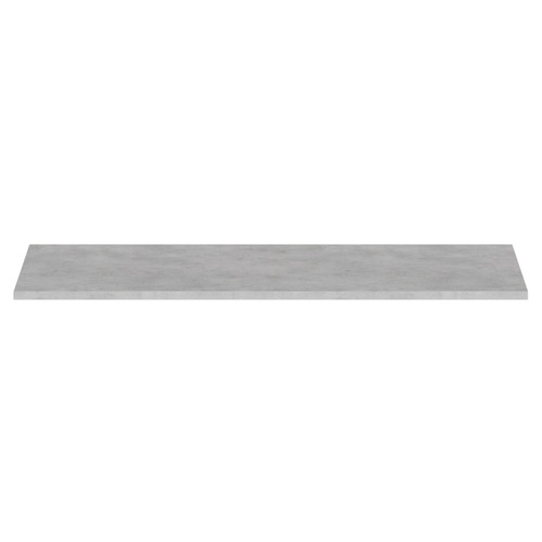 Light Grey Chicago Concrete 1200mm x 460mm x 20mm Laminate Worktop Front View