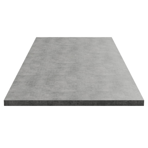 Metex Steel 1200mm x 460mm x 20mm Laminate Worktop Side View