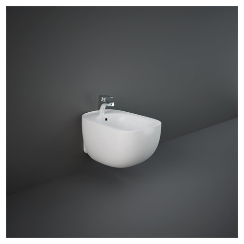 RAK Illusion Wall Hung Bidet with 1 Tap Hole - ILLBD2101AWHA Main View