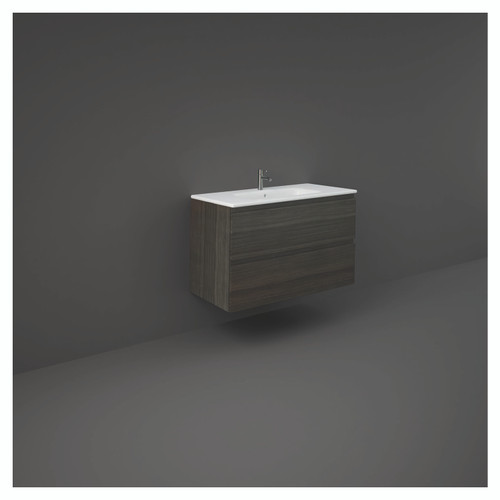 RAK Joy Moka Walnut 1000mm Wall Hung Vanity Unit - JOYWH100MOK