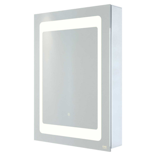 RAK Aphrodite 500mm x 700mm Recessable Illuminated LED Mirrored Cabinet with Demister and Shaver Socket - RAKAPH5001