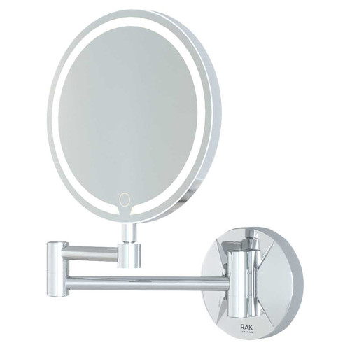 RAK Demeter 200mm Round Illuminated LED 3x Magnification Mirror with Touch Sensor - RAKDEM5001
