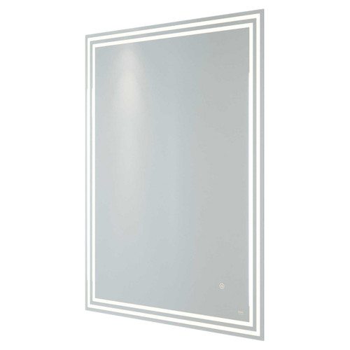 RAK Hermes 600mm x 800mm Illuminated LED Mirror with Demister and Touch Sensor - RAKHER5001