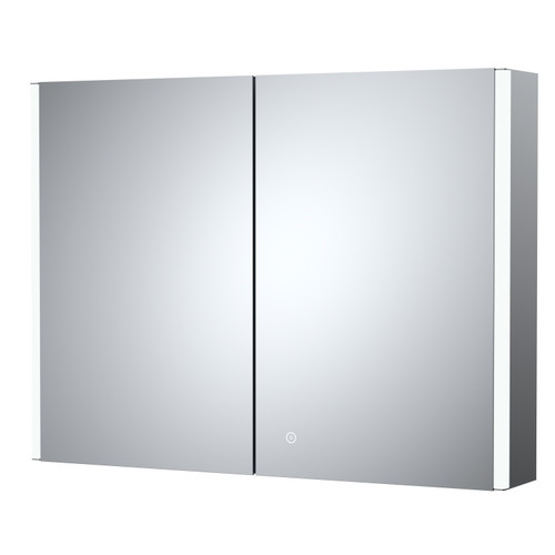 Hudson Reed Meloso 800mm x 600mm LED Mirror Cabinet - LQ094 Right Hand View