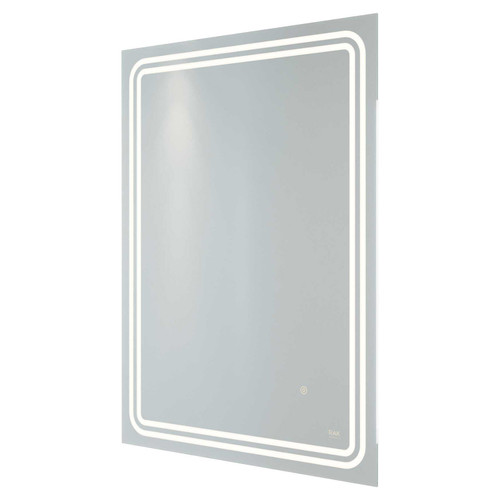 RAK Pluto 600mm x 800mm Illuminated LED Mirror with Demister and Touch Sensor - RAKPLU5001