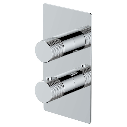 RAK Amalfi Chrome Concealed 2 Handle Thermostatic Single Control Shower Valve - RAKAMA3301C