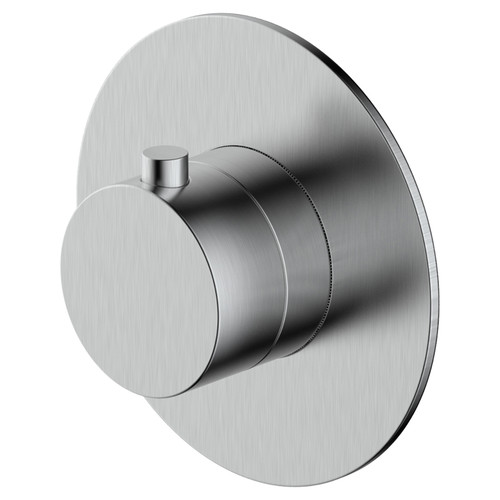 RAK Petit Brushed Nickel Round Concealed Thermostatic Valve - RAKPER3024N