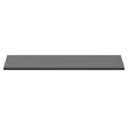 Napoli Gloss Grey 1200mm Worktop Front View