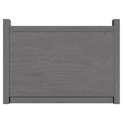 Montego Graphite Grey 350mm x 1400mm Wall Mounted Tall Storage Unit with 2 Doors Top View