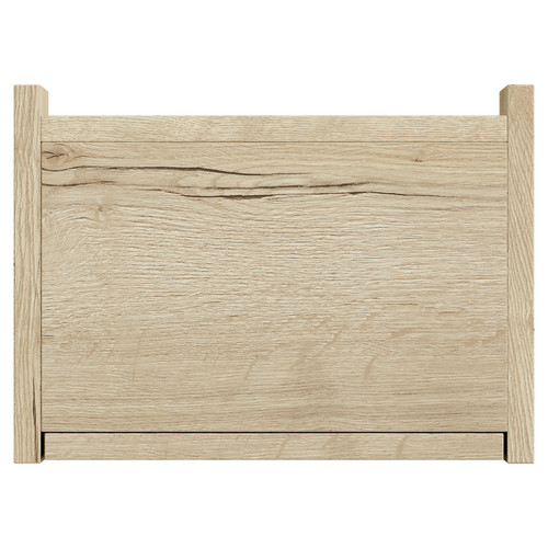 Montego Autumn Oak 350mm x 1400mm Wall Mounted Tall Storage Unit with 2 Doors View from Top