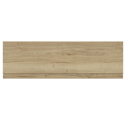 Montego Autumn Oak MDF 1800mm Front Bath Panel with Plinth View from Front