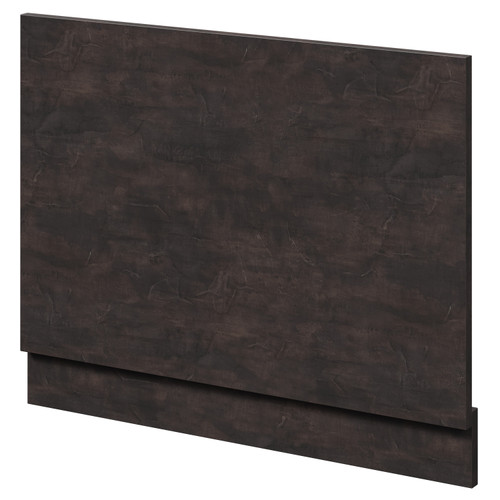 Montego Metallic Slate MDF 700mm End Bath Panel with Plinth Right Hand View