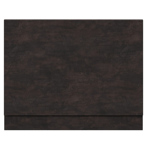 Montego Metallic Slate MDF 700mm End Bath Panel with Plinth View from Front