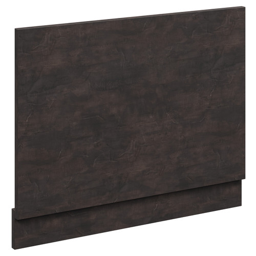 Montego Metallic Slate MDF 700mm End Bath Panel with Plinth Left Hand View