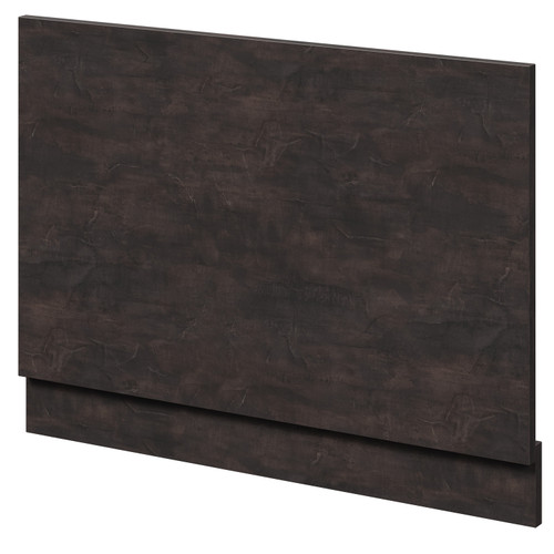 Montego Metallic Slate MDF 750mm End Bath Panel with Plinth Right Hand View