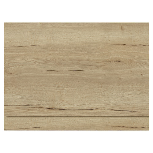 Montego Autumn Oak MDF 750mm End Bath Panel with Plinth View from Front