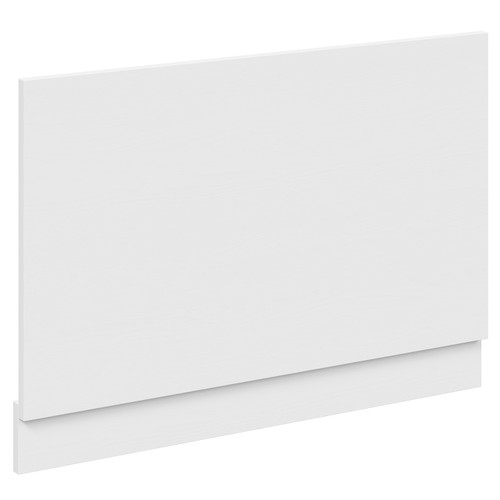 Montego White Ash MDF 800mm End Bath Panel with Plinth Left Hand View