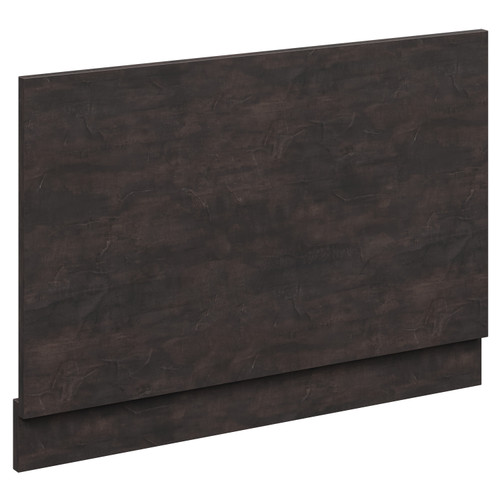 Montego Metallic Slate MDF 800mm End Bath Panel with Plinth Left Hand View