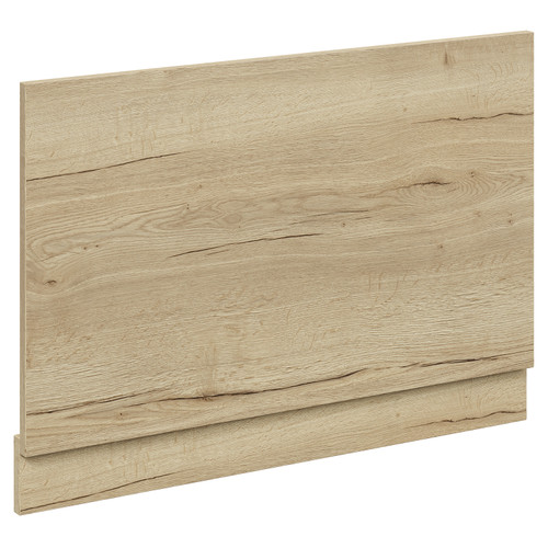 Montego Autumn Oak MDF 800mm End Bath Panel with Plinth Left Hand View