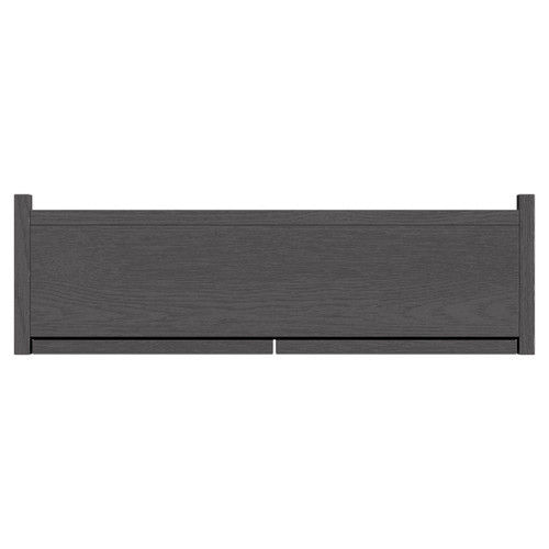 Montego Graphite Grey 600mm Wall Mounted Mirrored Cabinet View from Top