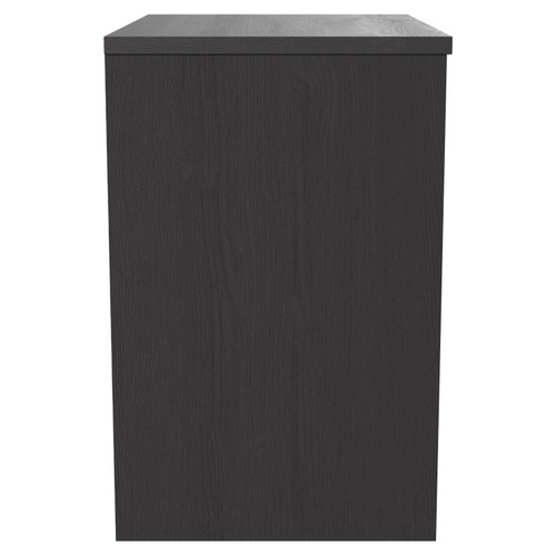 Horizon Graphite Grey 600mm Wall Mounted Vanity Unit for Countertop Basins and 2 Doors with Polished Chrome Handles Side View