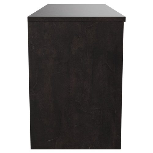 Montego Metallic Slate 1200mm Wall Mounted Vanity Unit for Countertop Basins with 4 Drawers Side View