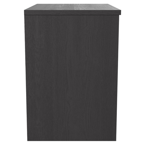 Montego Graphite Grey 600mm Wall Mounted Vanity Unit for Countertop Basins with 2 Drawers Side View