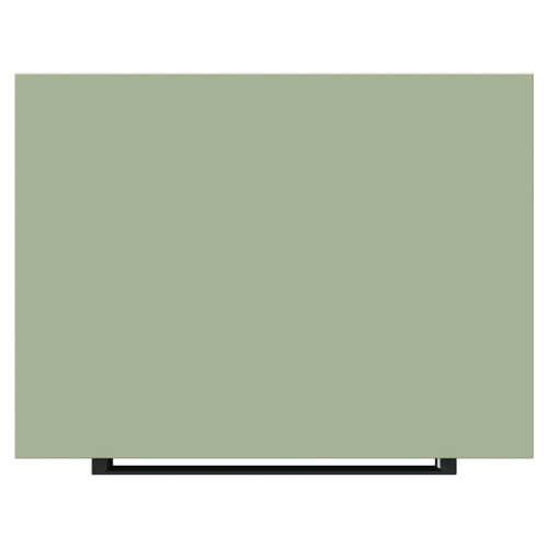 Napoli Olive Green 500mm Floor Standing Vanity Unit for Countertop Basins with 2 Drawers and Gunmetal Grey Handles Top View